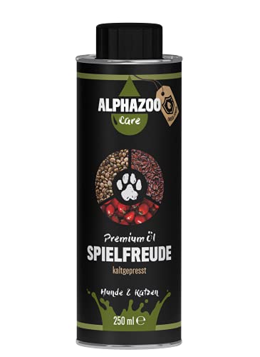 alphazoo Spielfreude kaltgepresstes Hanföl für Katzen